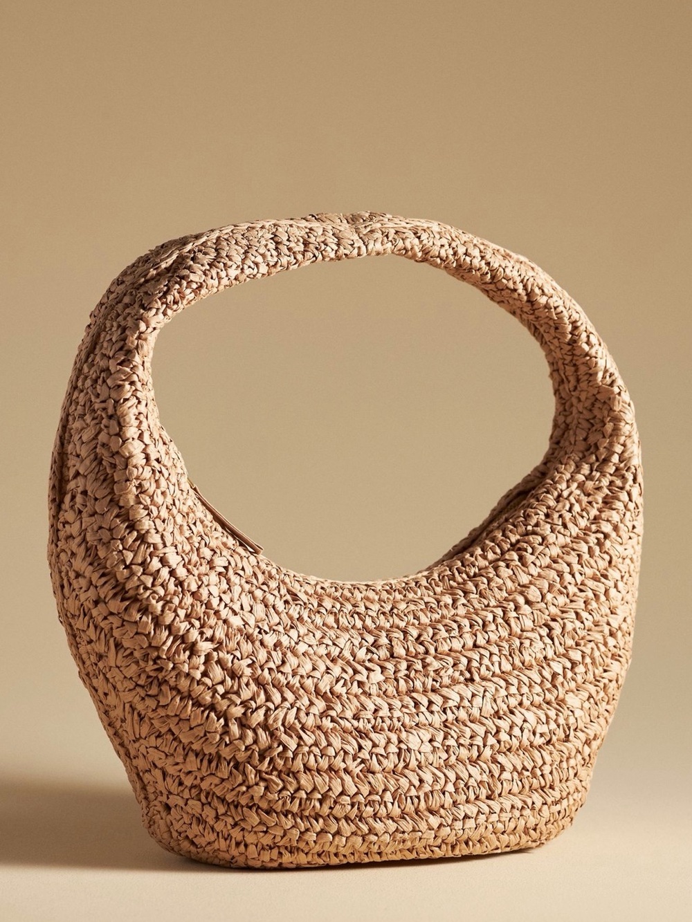 l*space Woven Straw Shoulder Bag - Natural Tan